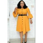 Empress Flare Yellow Dress